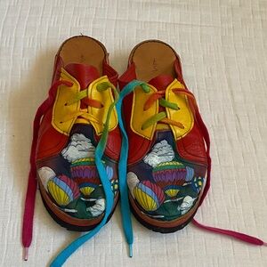 SOLETECH Spring Step Multicolor Hot Air Balloon Leather Sneakers